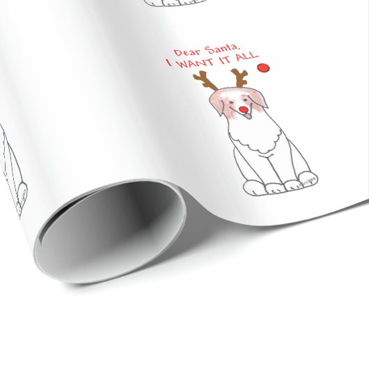 Australian Shepherd Beste kerstman.... Cadeaupapier (Rol Hoek)