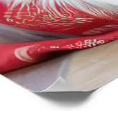 Australian Shepherd bij de open haard Kerstmis Poster (Hoek)