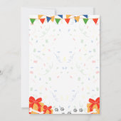 Australian Shepherd Birthday Invitation Kaart (Achterkant)