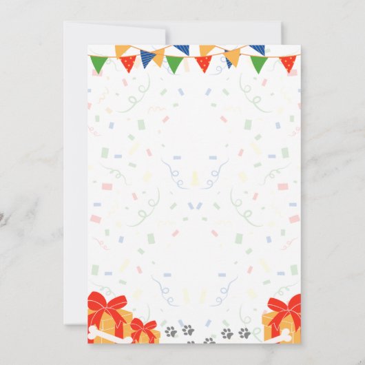 Australian Shepherd Birthday Invitation Kaart (Achterkant)