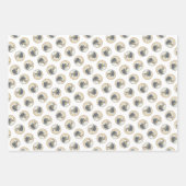 Australian Shepherd Black Tri Schilderen Hond Art Inpakpapier Vel (Voorkant 2)