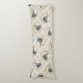 Australian Shepherd Black Tri Schilderen Hond Art Lichaamskussen (Voorkant Verticaal)