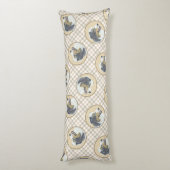 Australian Shepherd Black Tri Schilderen Hond Art Lichaamskussen (Achterkant (Verticaal))