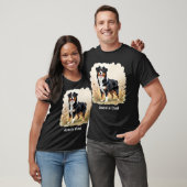 Australian Shepherd Black Tricolor Aussie Dad T-shirt (Unisex)