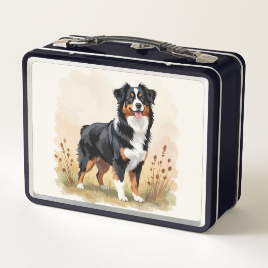 Australian Shepherd Black Tricolor Aussie Dog (Achterkant)