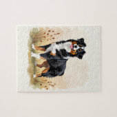 Australian Shepherd Black Tricolor Aussie Dog Legpuzzel (Horizontaal)