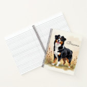 Australian Shepherd Black Tricolor Aussie Dog Notitieboek (Binnen)