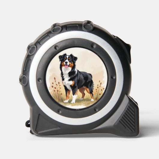 Australian Shepherd Black Tricolor Aussie Dog Rolmaat (Voorkant)