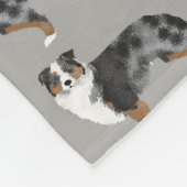 Australian Shepherd Blue Merle Blanket Fleece Deken (Hoek)
