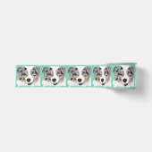 Australian Shepherd Blue Merle Dog Grosgrain Lint (Voorkant)