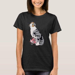 Australian Shepherd Blue Merle Hondenboeket T-shirt