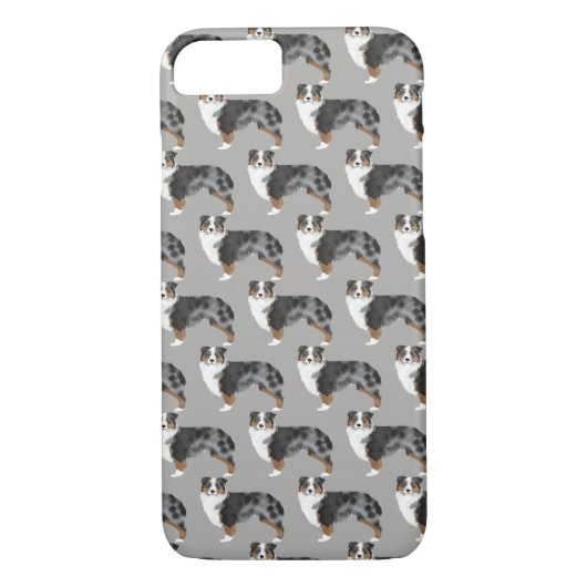 Australian Shepherd Blue Merle iPhone Case (Achterkant)