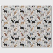 Australian Shepherd Botten and Paws Cadeaupapier (Vlak)