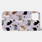 Australian Shepherd Botten and Paws Case-Mate iPhone Case (Achterkant (horizontaal))