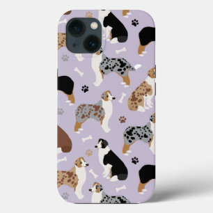 Australian Shepherd Botten and Paws Case-Mate iPhone Case