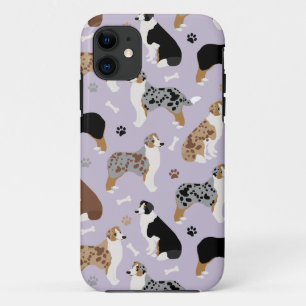 Australian Shepherd Botten and Paws Case-Mate iPhone Case