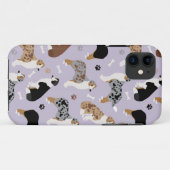 Australian Shepherd Botten and Paws Case-Mate iPhone Case (Achterkant (horizontaal))