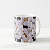 Australian Shepherd Botten and Paws Coffee Mok (Voorkant rechts)