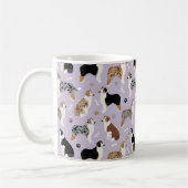 Australian Shepherd Botten and Paws Coffee Mok (Links)
