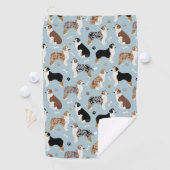Australian Shepherd Botten and Paws Golfhanddoek (Insitu)