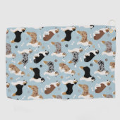 Australian Shepherd Botten and Paws Golfhanddoek (Horizontaal)
