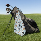 Australian Shepherd Botten and Paws Golfhanddoek (Groen)