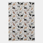 Australian Shepherd Botten and Paws Gray Theedoek (Verticaal)