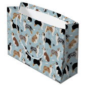 Australian Shepherd Botten and Paws Groot Cadeauzakje (Achterkant Gekanteld)