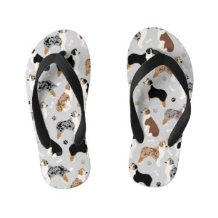 Australian Shepherd Botten and Paws Kinder Teenslippers