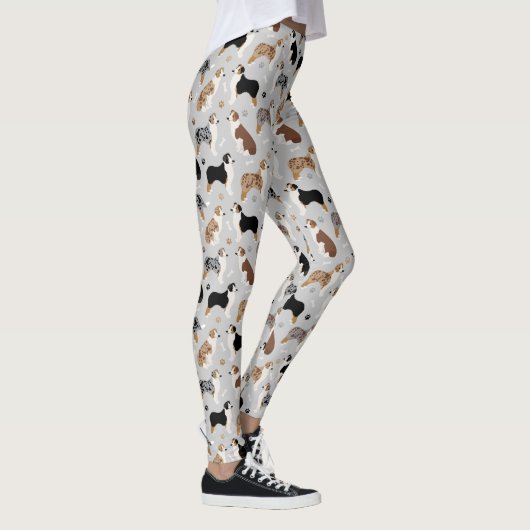 Australian Shepherd Botten and Paws Leggings (Rechts)