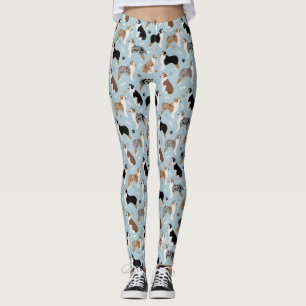 Australian Shepherd Botten and Paws Leggings