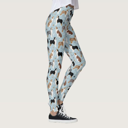 Australian Shepherd Botten and Paws Leggings (Rechts)