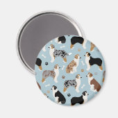 Australian Shepherd Botten and Paws Magneet (Voorkant / Achterkant)