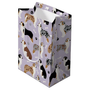 Australian Shepherd Botten and Paws Medium Cadeauzakje