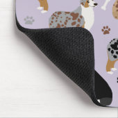 Australian Shepherd Botten and Paws Muismat (Hoek)