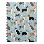 Australian Shepherd Botten and Paws Notitieboek (Voorkant)