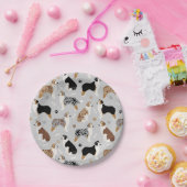 Australian Shepherd Botten and Paws Papieren Bordje (Feest)