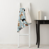 Australian Shepherd Botten and Paws Sherpa Blanket Deken (In situ)