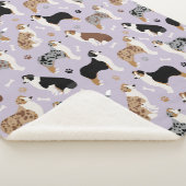 Australian Shepherd Botten and Paws Sherpa Deken (3/4)