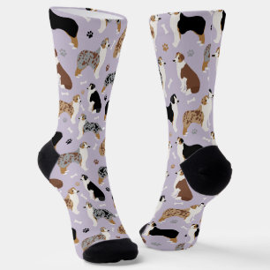 Australian Shepherd Botten and Paws Socks Sokken