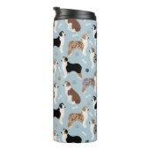 Australian Shepherd Botten and Paws Thermal Tumble Thermosbeker (Geroteerd rechts)