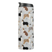 Australian Shepherd Botten and Paws Thermal Tumble Thermosbeker (Geroteerd rechts)