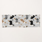 Australian Shepherd Botten and Paws Yogamat (Achterkant (horizontaal))
