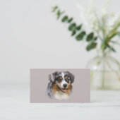 Australian Shepherd Breeder Visitekaartje (Staand voorkant)