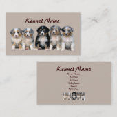 Australian Shepherd Breeder Visitekaartje (Voorkant / Achterkant)