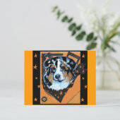 AUSTRALIAN SHEPHERD BRIEFKAART (Staand voorkant)