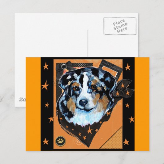 AUSTRALIAN SHEPHERD BRIEFKAART (Voorkant / Achterkant)