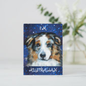 Australian Shepherd Briefkaart (Staand voorkant)
