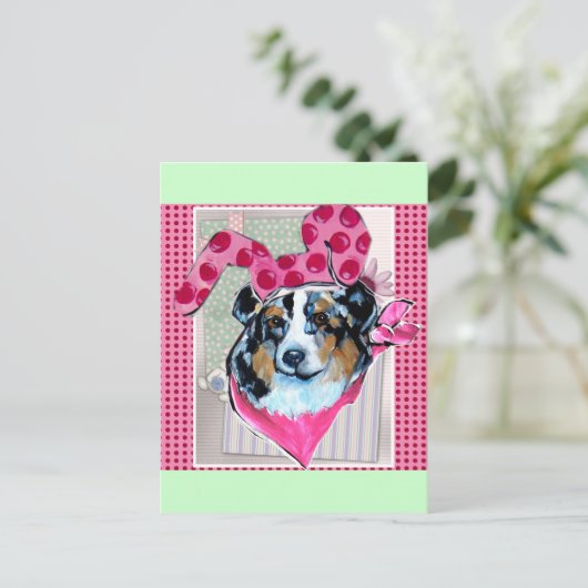 AUSTRALIAN SHEPHERD BRIEFKAART (Staand voorkant)