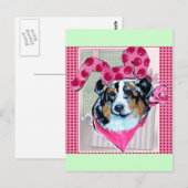 AUSTRALIAN SHEPHERD BRIEFKAART (Voorkant / Achterkant)